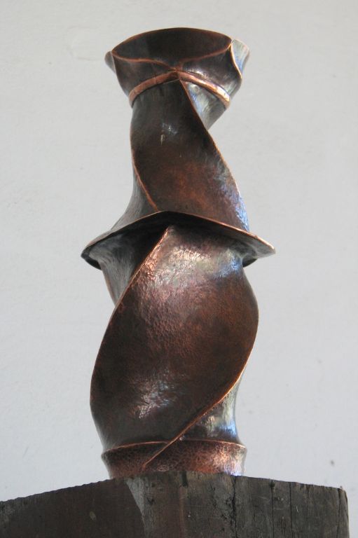 Copper vase (approx 14" tall)